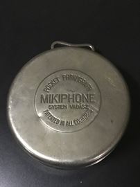 Vintage Mikiphone Pocket Phonograph