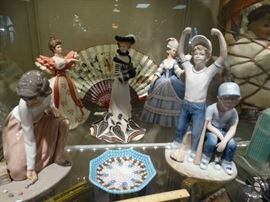 Lenox Lady Figures, Lladro Figures, Delicate Millfiori Dish