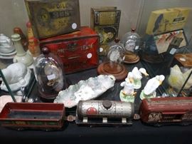 Tobacco TIns, RS Prussia, Marx Vintage Train, Watches