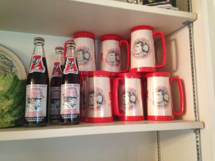 commemorative coke bottles and mugs