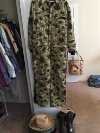 hunting clothes and boots