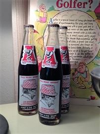 Bear Bryant coke bottles
