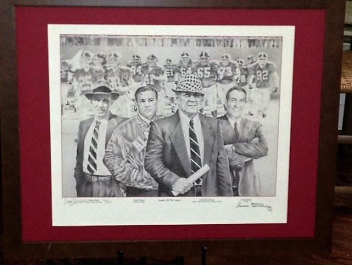 "Leaders of the Legacy" by Doug Shinholster - Limited Edition print - signed by Gene Stallings