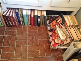 stacks of cookbooks!