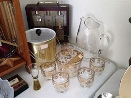 midcentury bar ware