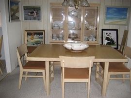 Vintage Blonde 1950's Dining Room Set
