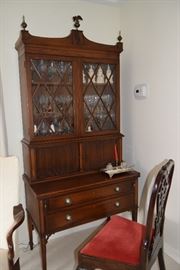 Secretary with convex Glass