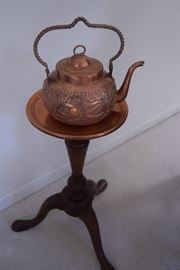 Stunning  Scandanavian copper and brass teapot with beautiful design