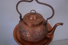 Scandinavian teapot~ Brass and Copper