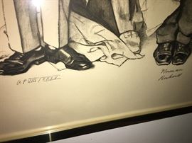 Normal Rockwell; Artist's Proof~ "Barbershop Quartette"