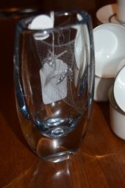 Signed Art Glass Vase