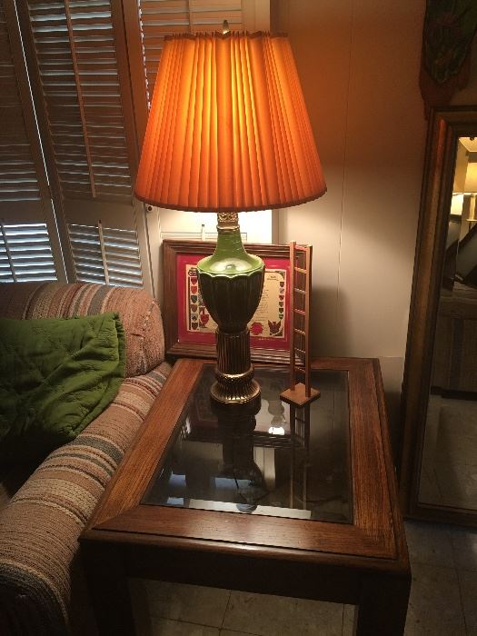 have 2 end tables like this one-wood & glass 