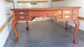 Antique claw foot desk