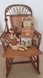 Antique child's rocking chair