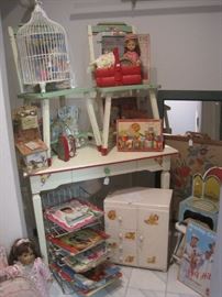 VINTAGE CHILD'S  FURNITURE...TOYS..DOLLS...