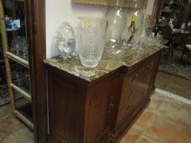 Thomasville buffet with marble top