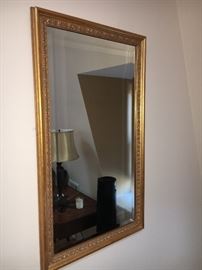 Gold gilt mirror - set up to hang either way