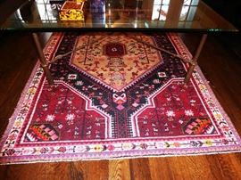 Hand Woven Wool Rug - Approx 5' x 7'