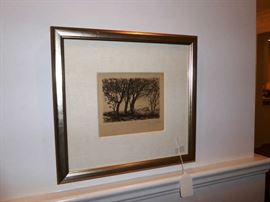 Jean Charles Millet Etching