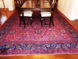 Semi Antique Wool Rug - Approx. 10' x 14' - Beautiful & Unusual!