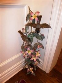 Norman Brumm Enamel on Copper Sculpture - Birds on Branch