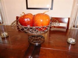 Wire Centerpiece w/ Apples