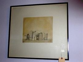 William H. Bailey, Etching & Aquatint, "Detroit Still Life"