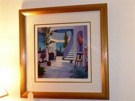 Fanch Ledan Lithograph,"London W/ View"