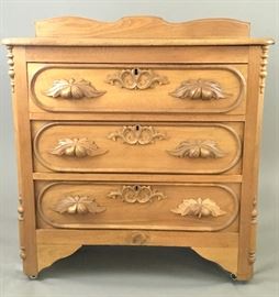 Antique Walnut Handcarved Dresser