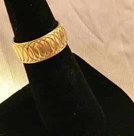 14k Gold Ring, Wedding Band