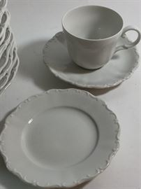 Seltmann Weiden Bavaria W.Germany china. 49 piece Set, very clean white "Christina" pattern