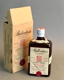 Ballantine's Scotch Whiskey Bottle w/ Box