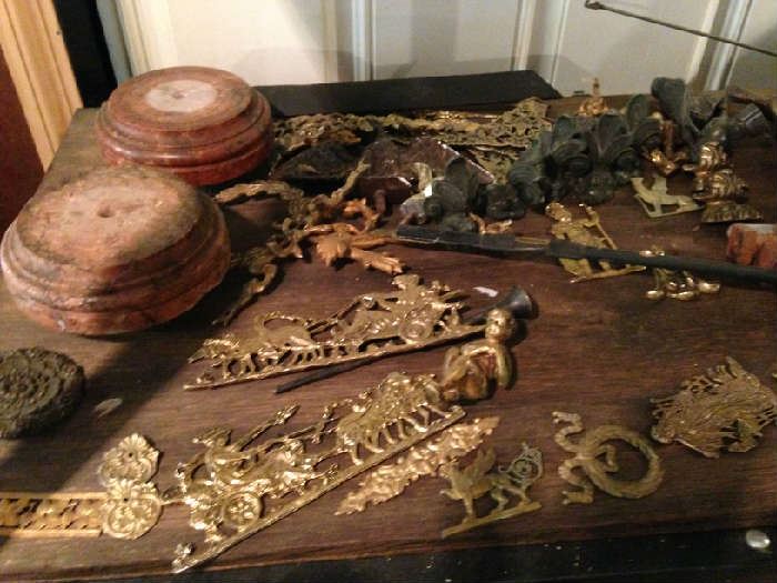    Brass and Bronze Clock Parts