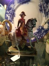 Antique Dresden Napolean on Horse