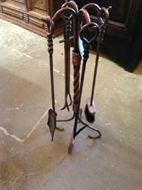 Iron Fireplace Implements