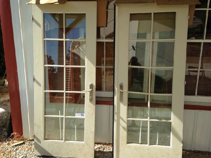 Pr. of Quality French Doors