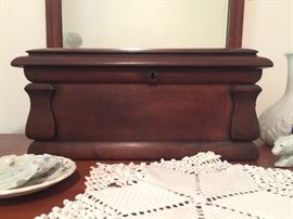 Beautiful antique jewelry box