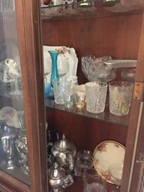 China cabinet full of beautiful pieces!