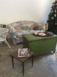 The green chest is SOLD, other furniture available