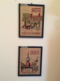 Two needlepoint vintage charmers