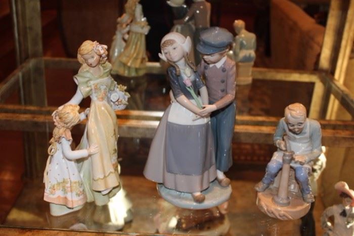 Lladros and Other Porcelain Figurines