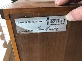 Danish Modern teak night stand by Torring Arenkiel.  Measures 19.5" x 18.5" x 22.75" tall