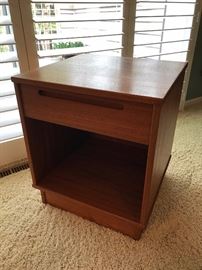 Danish Modern teak night stand by Torring Arenkiel.  Measures 19.5" x 18.5" x 22.75" tall