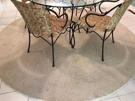 Custom 94.5" diameter rug