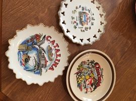 Vintage souvenir plates from all over!