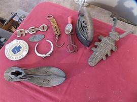 Vintage Car Memorabilia, Vintage Kitchenware & Ironware