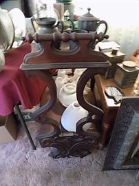 Victorian Table with Misc Items