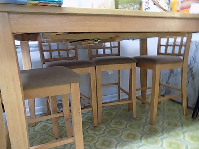 High Top Kitchen Table and Chairs