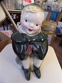 Rare Vintage "Peter Pan" Cookie Jar K23 Brush