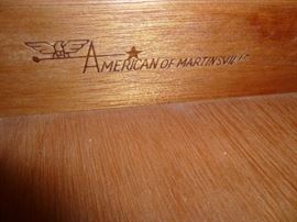 Table and Chairs and China Cabinet by Amarican of Martinsville